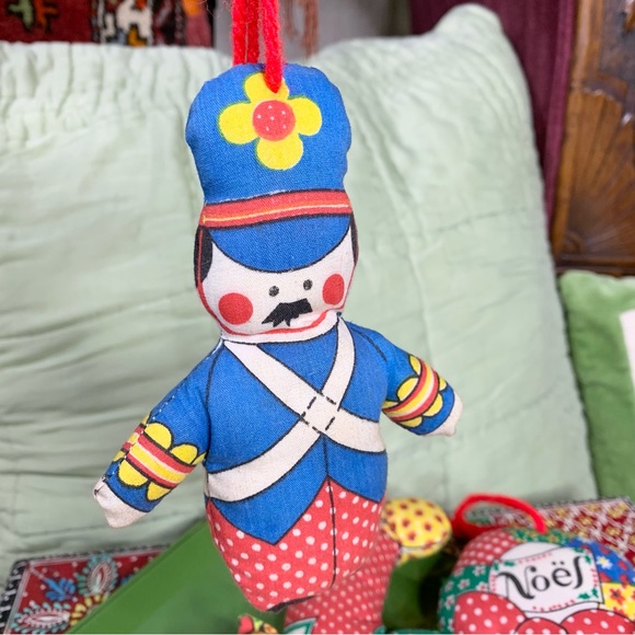 70s Patchwork Ornament Set - Picture 2 of 7